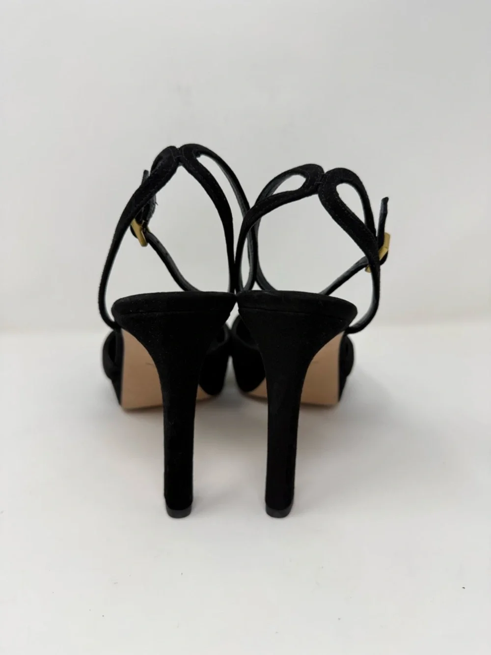 New Veronica Beard Brianne Sandals Black Suede Sz 9.5